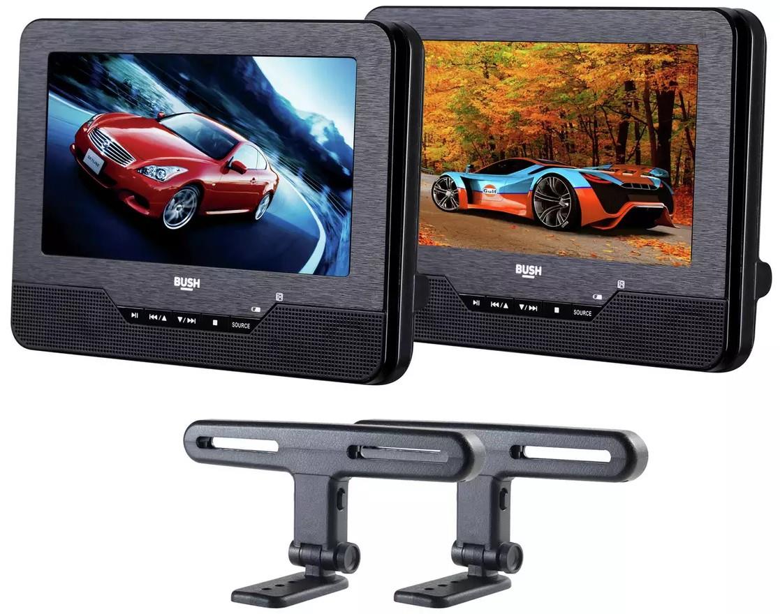 7 Inch In Car Headrest DVD Player Dual screen Wide Screen