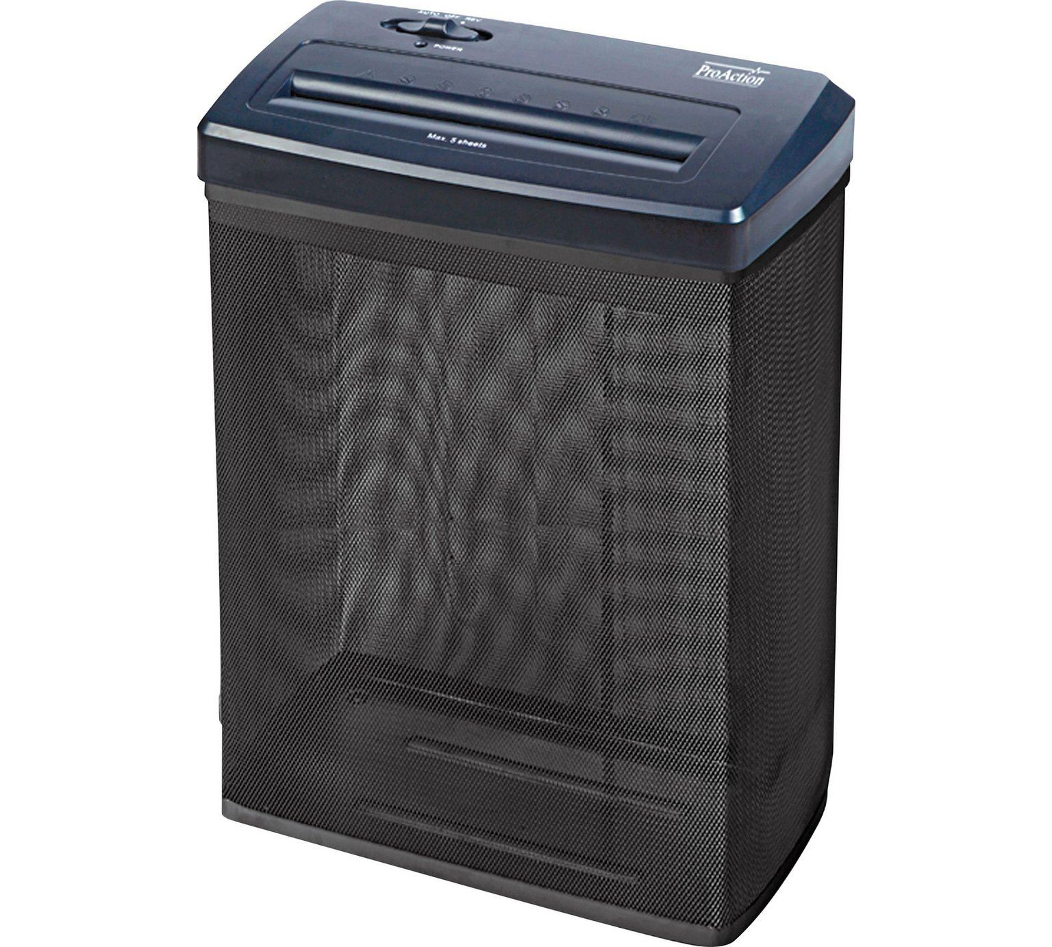ProAction Paper Shredder 5 Sheet 18 Litre Cross Cut A4 Auto on Reverse