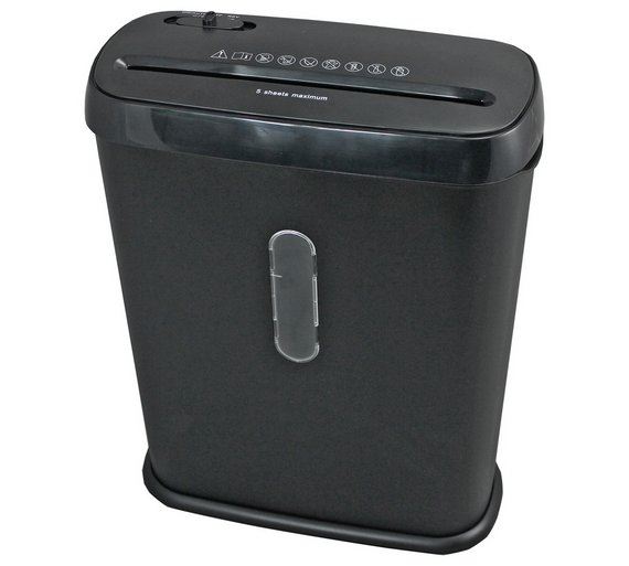 Paper Shredder Strip Cut 10 Litre Mains Powered Shred Documents 5 Sheet 2 Sheet