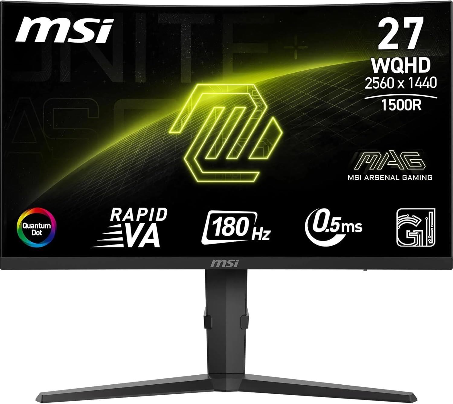 MSI MAG 275CQRF QD E2 27 Inch WQHD Curved Gaming Monitor-Adaptive 