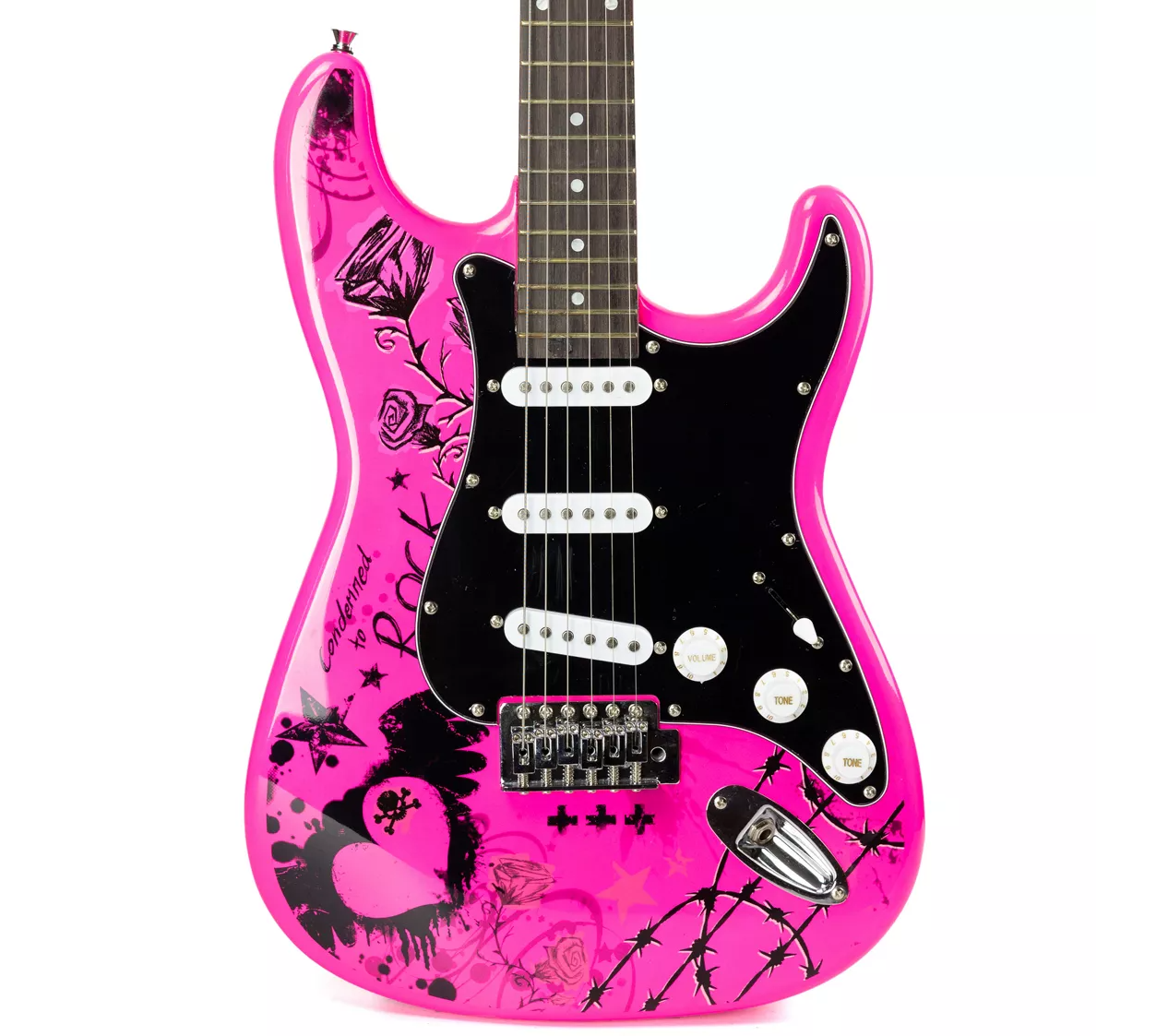 Jaxville Reaper Electric Guitar Kit with 10Watt Guitar Amp, and