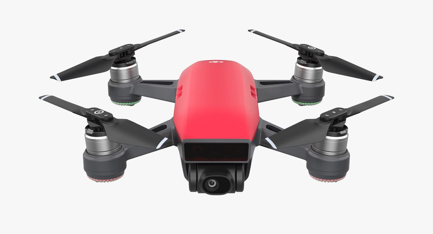 DJI SPARK Mini Drone 12MP Camera 1080P HD WIFI Quadcopter Lava Red