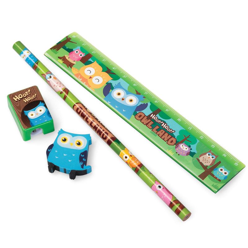 Stationery Set Back to School Pencil Eraser Ruler Sharpener Rubber