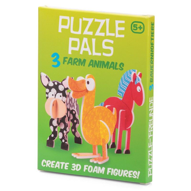 3 Animals Puzzle Pals Slottogether polystyrene models eBay