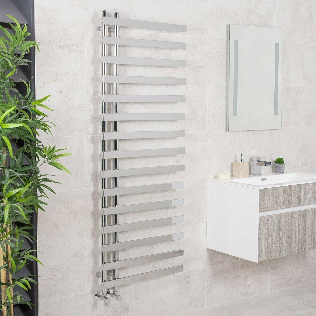Designer Bathroom Heater Square Towel Rail Radiator Ladder 1600 x 600 ...
