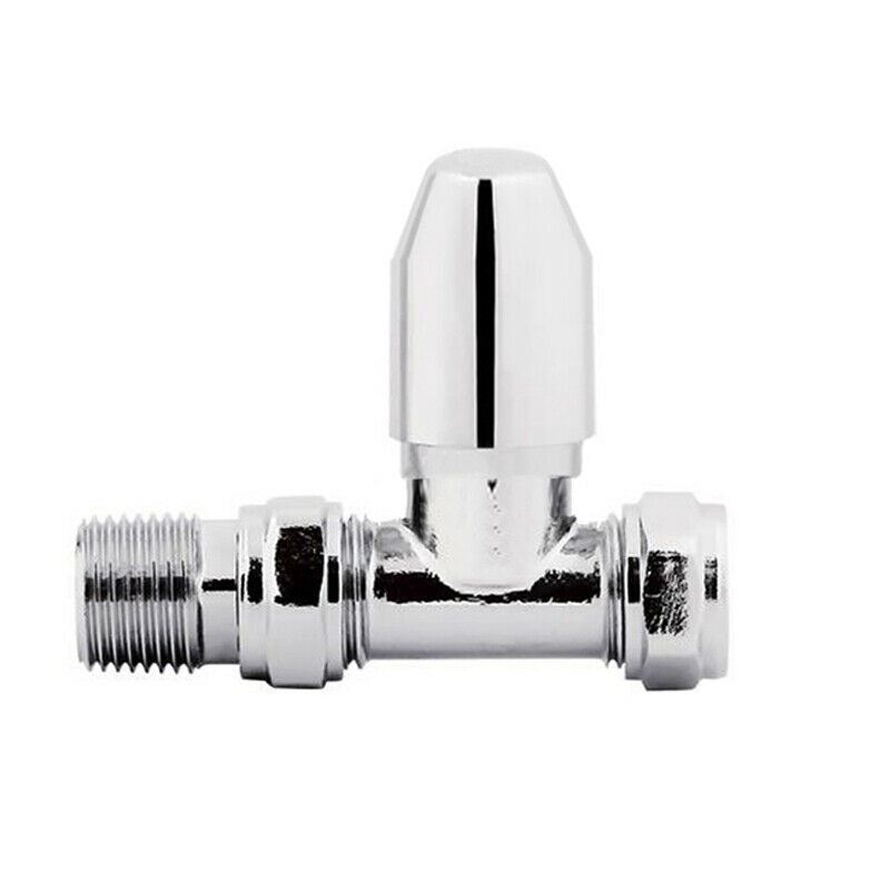 Thermostatic Towel Rail Radiator valves Straight Angled White Grey Chrome Pair eBay