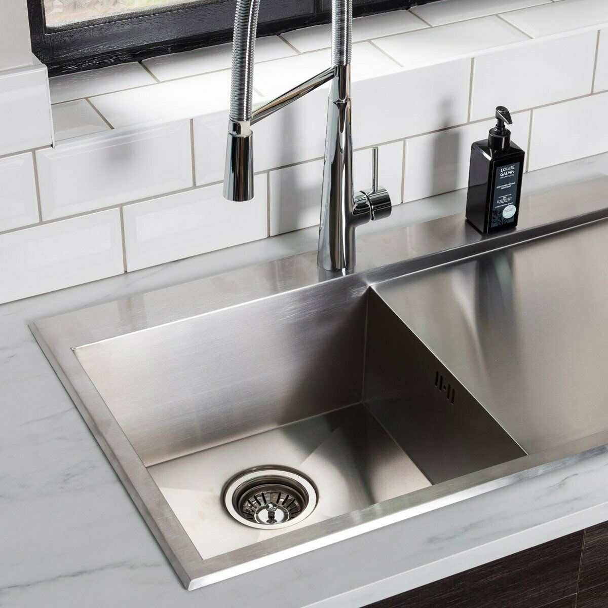 Kitchen Sink Stainless Steel Single & 1.5 Bowl Drainer Laundry Catering