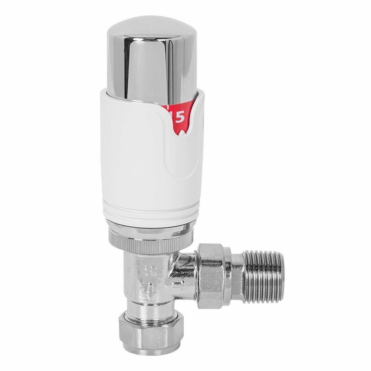 Thermostatic Towel Rails Radiators valves 15mm White Grey Chrome Straight Angled eBay