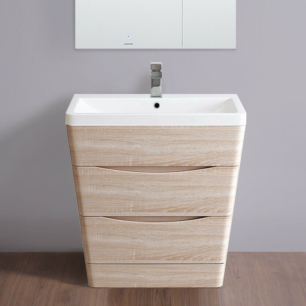 Floor Standing Drawer Vanity Unit Basin Bathroom Storage Furniture