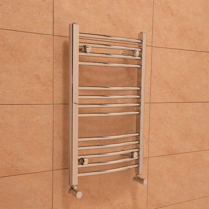 BATHROOM HEATED TOWEL Rail Radiator Curved Ladder Warmer Central