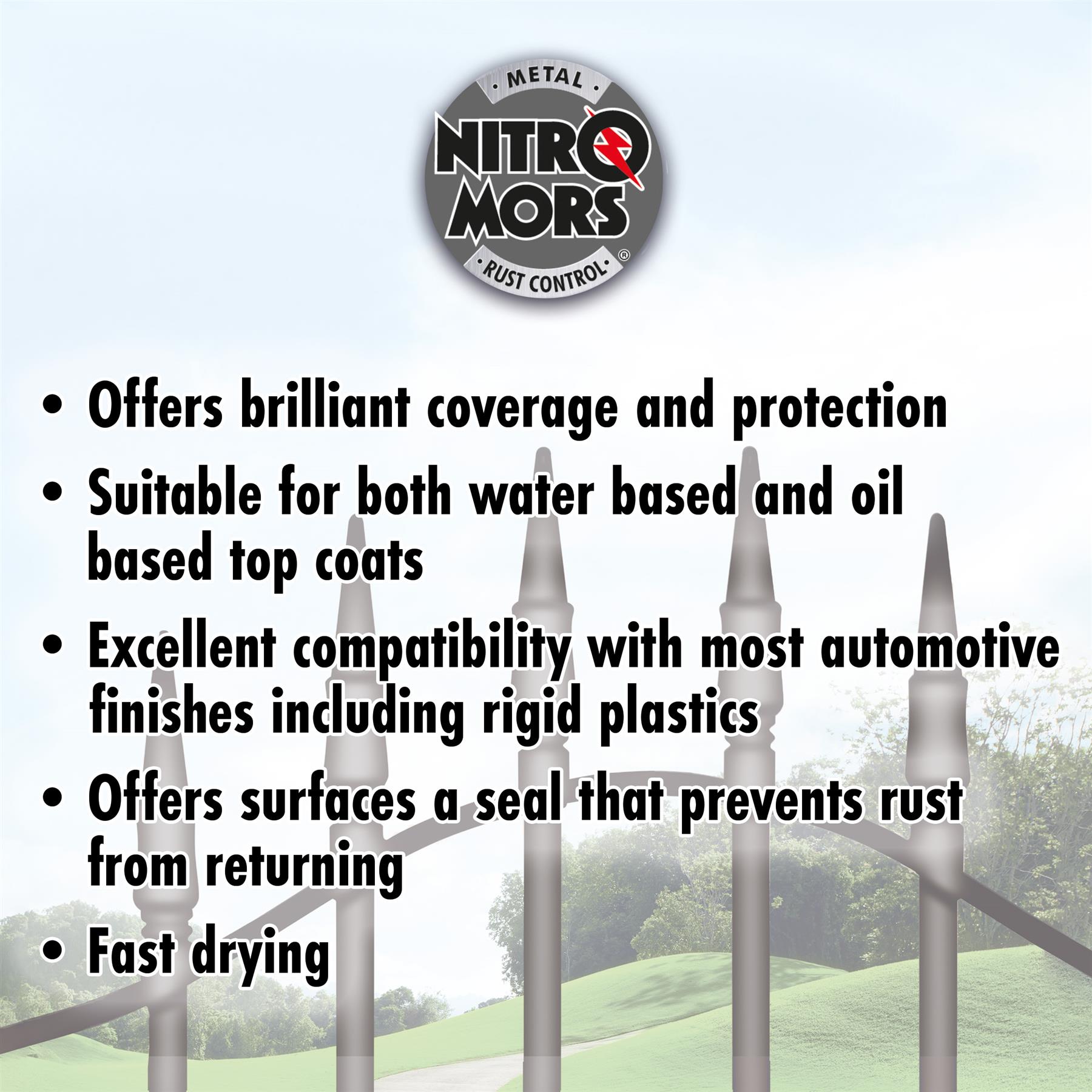 Nitromors Smooth Metal Finish Spray Paint – White 500ml – Anti-Rust & Weather Resistant