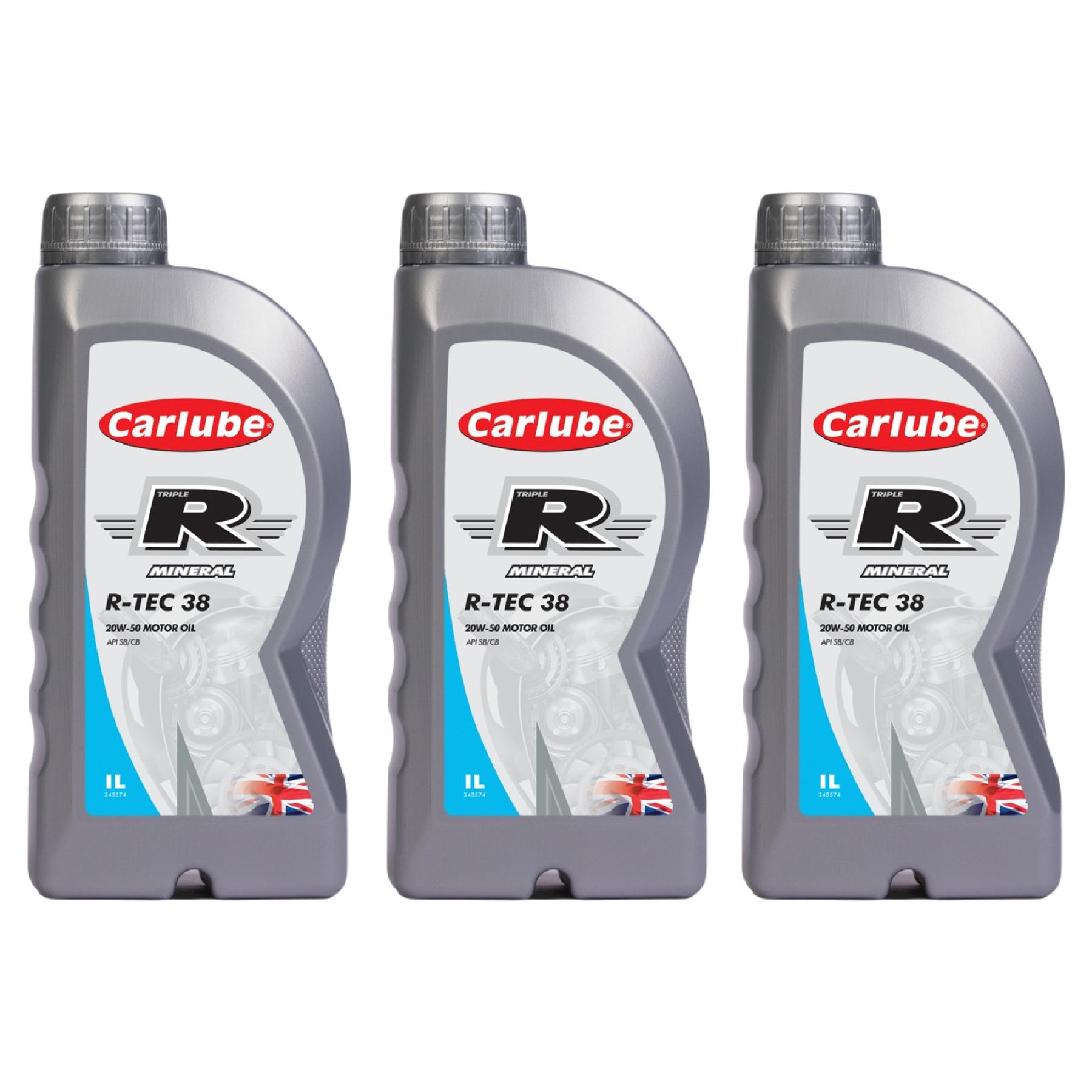 Carlube Engine Oil Triple R 20W50 API SB CB Mineral R-TEC 38 1 5 6 20 Litre - Picture 14 of 20