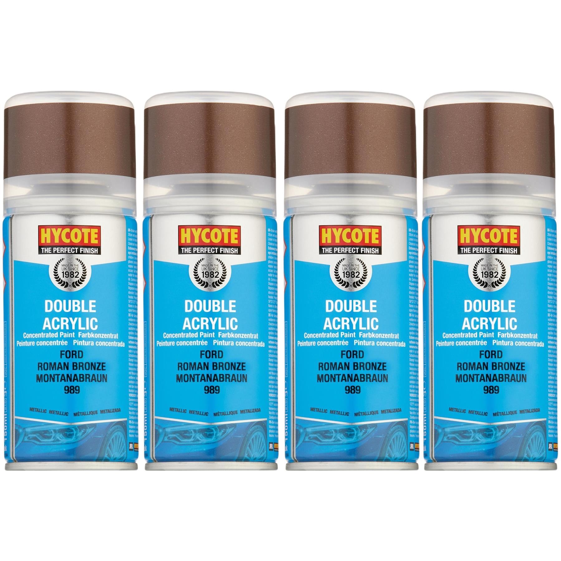 Hycote Colour Spray Paint XDFD108 Ford Roman Bronze (Metallic) 150mL Fast Drying