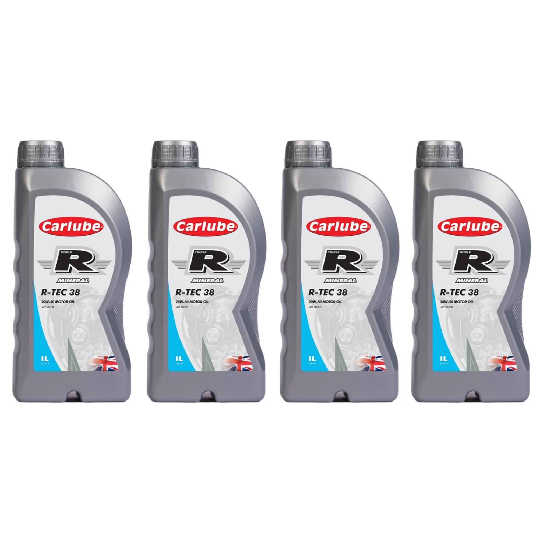 Carlube Engine Oil Triple R 20W50 API SB CB Mineral R-TEC 38 1 5 6 20 Litre - Picture 15 of 20