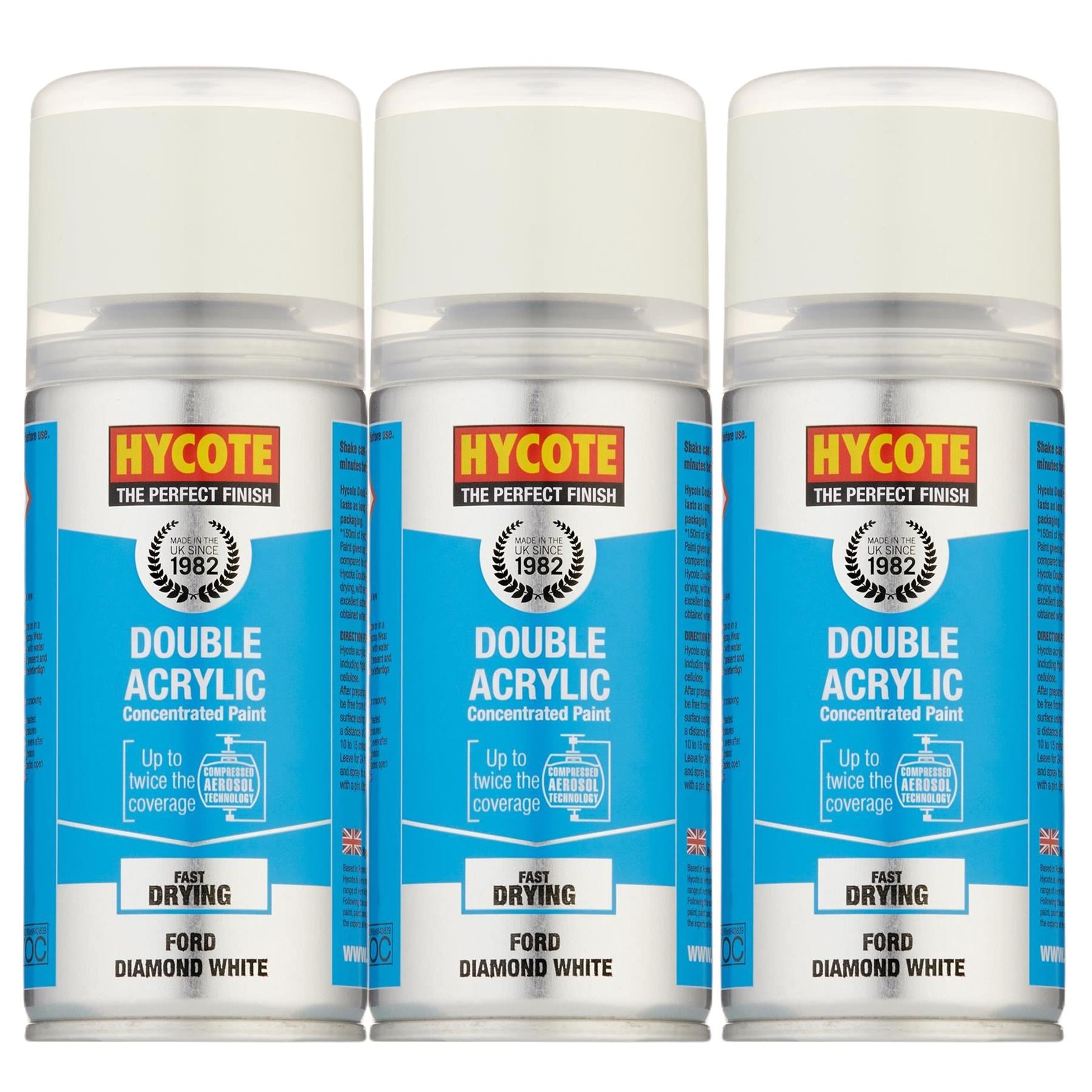 Hycote Ford Diamond White Double Acrylic Spray Paint 150Ml Xdfd601 - Image 6