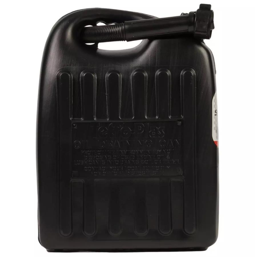 Heavy Duty Plastic Waste Car Van Oil Drain Draining Can Tray Bottle 9L - Picture 25 of 56