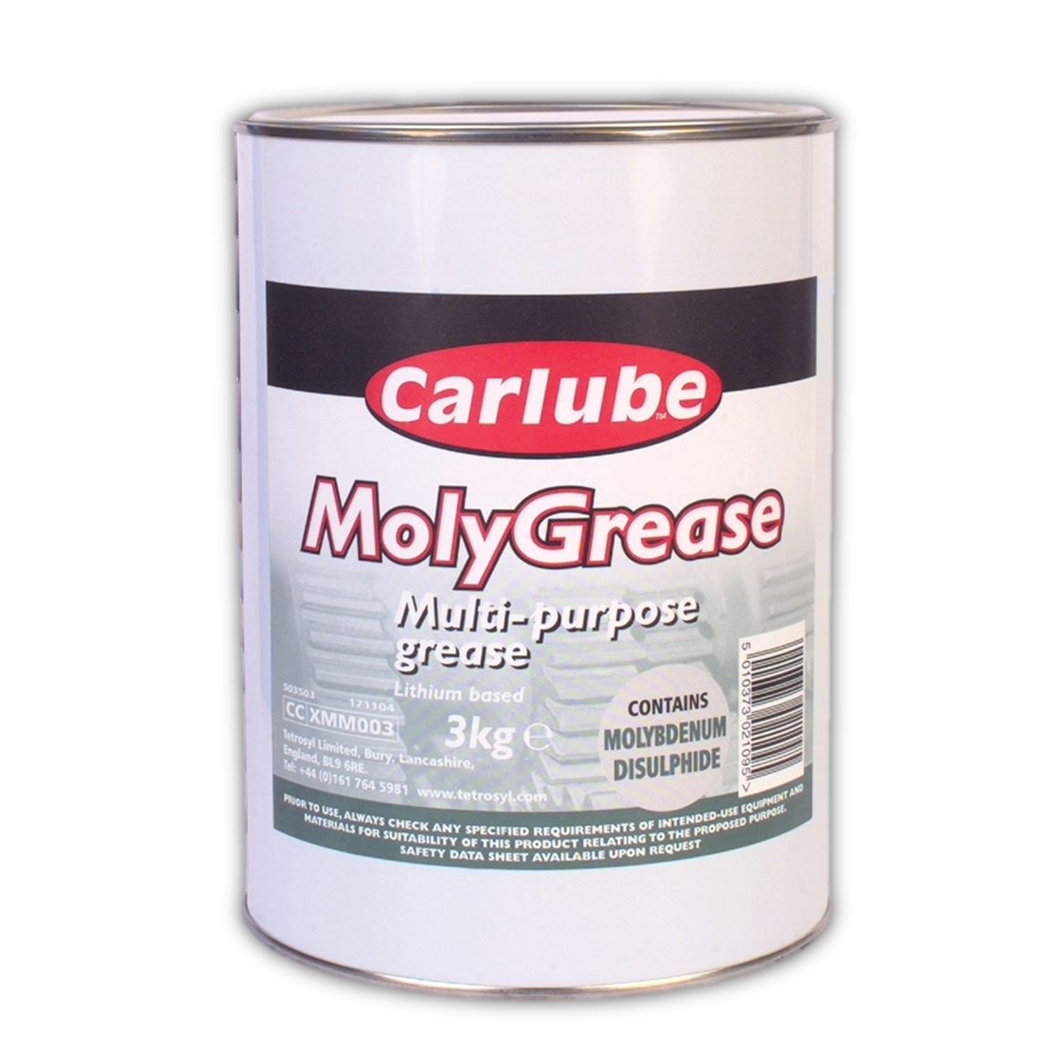 Carlube XMM003 Molybdenum 2 Multi Purpose Grease Moly Grease Tub 3Kg