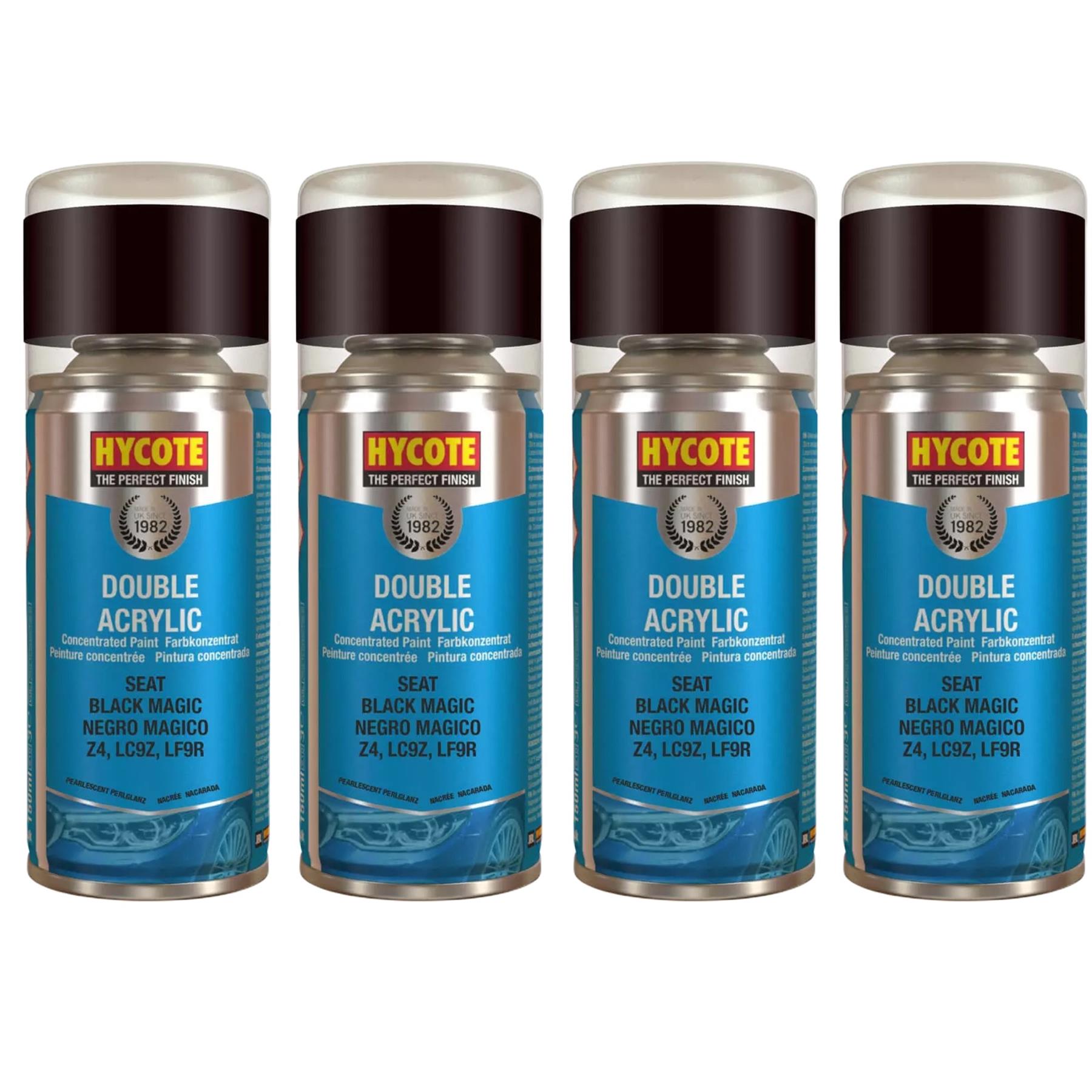 Hycote Colour Spray Paint XDST502 SEAT Black Magic 150ml - Image 6