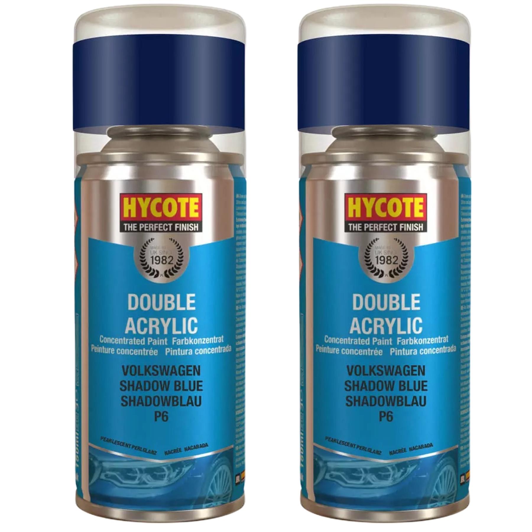 Hycote Colour Spray Paint XDVW606 Volkswagen Shadow Blue (Pearlescent)150ml - Image 5