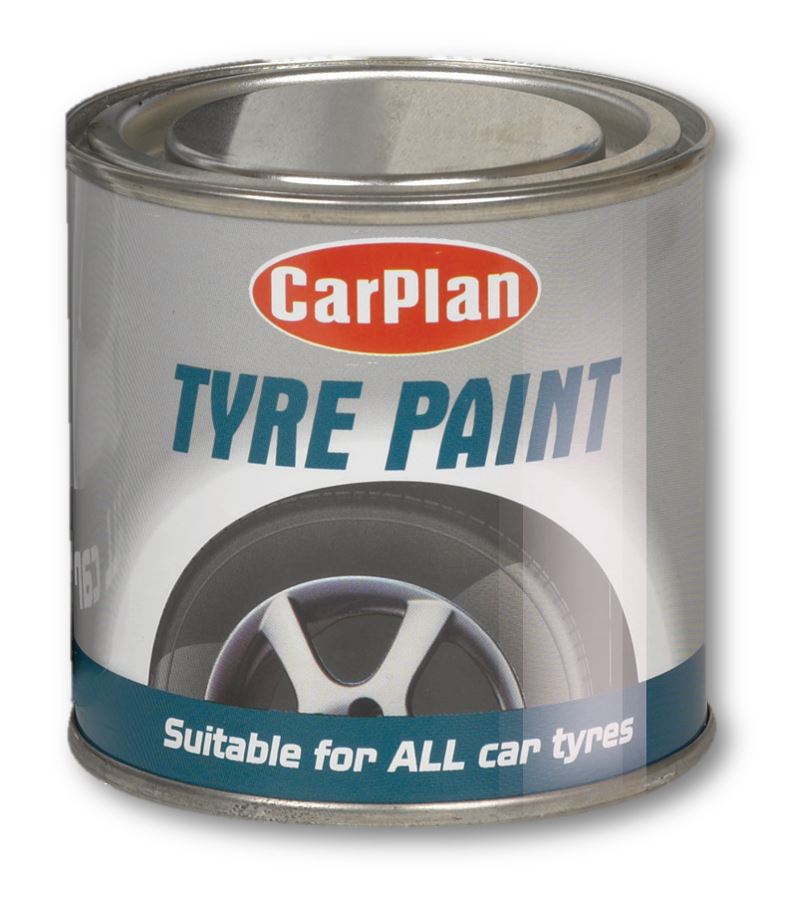 CarPlan Tyre Paint Black 250ml Tire Shine Paint Tin 5010373029503 eBay