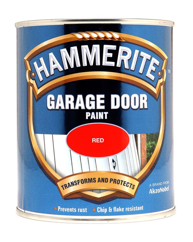 Hammerite Red Garage Door Paint Prevents Rust & Protect 750ml