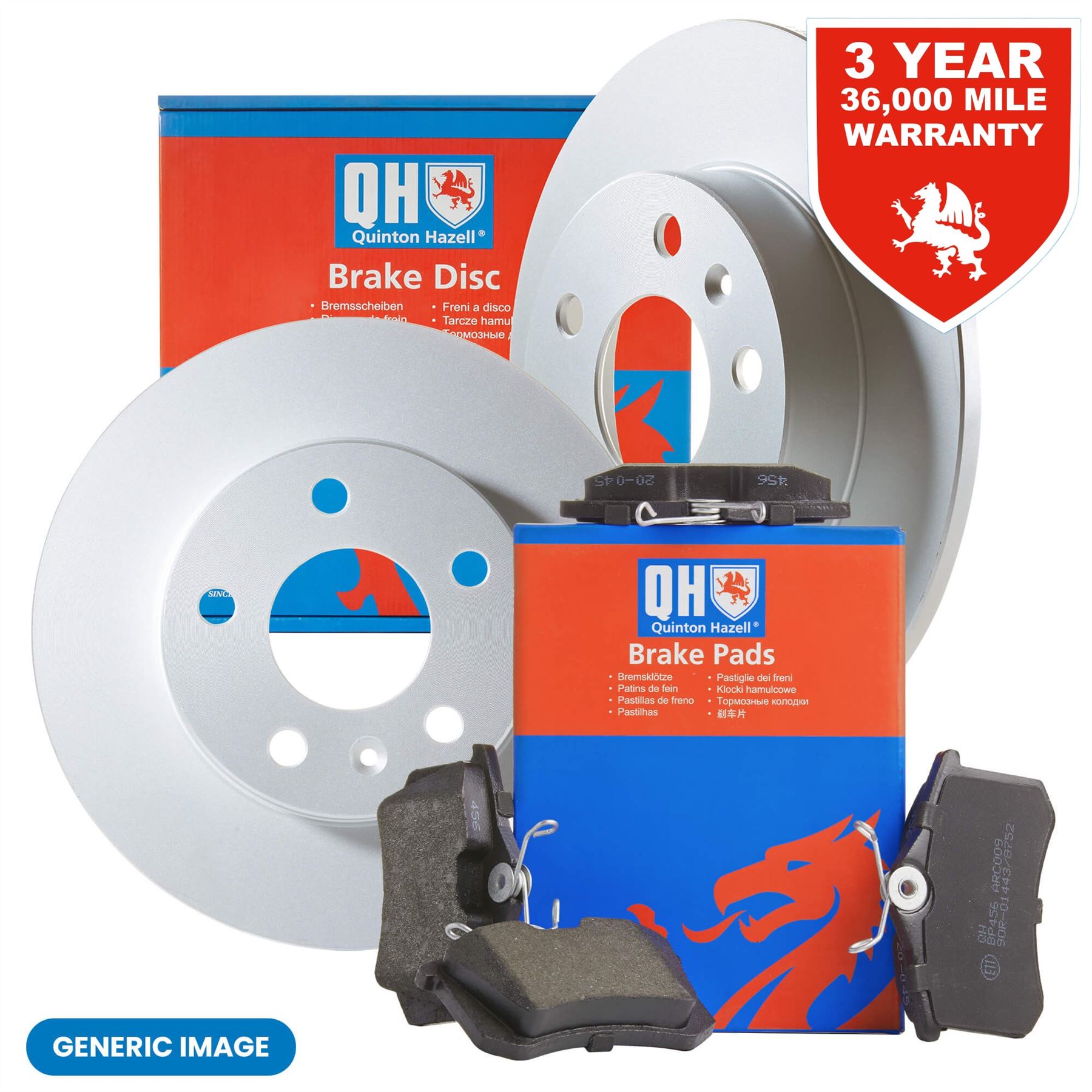 ぶるー Quinton Hazell Rear Discs (Pair) & Rear Pads | eBay UK