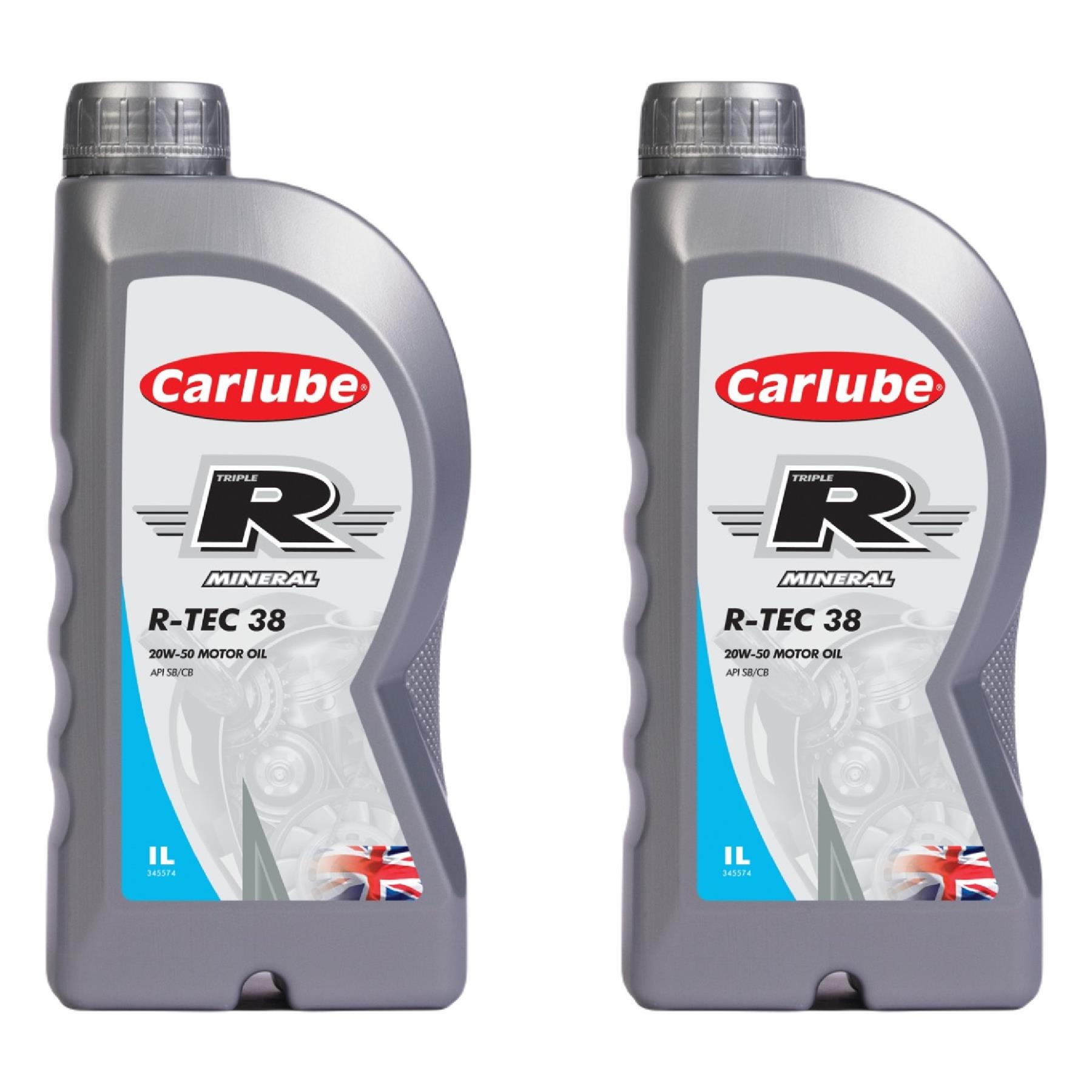 Carlube Engine Oil Triple R 20W50 API SB CB Mineral R-TEC 38 1 5 6 20 Litre - Picture 13 of 20
