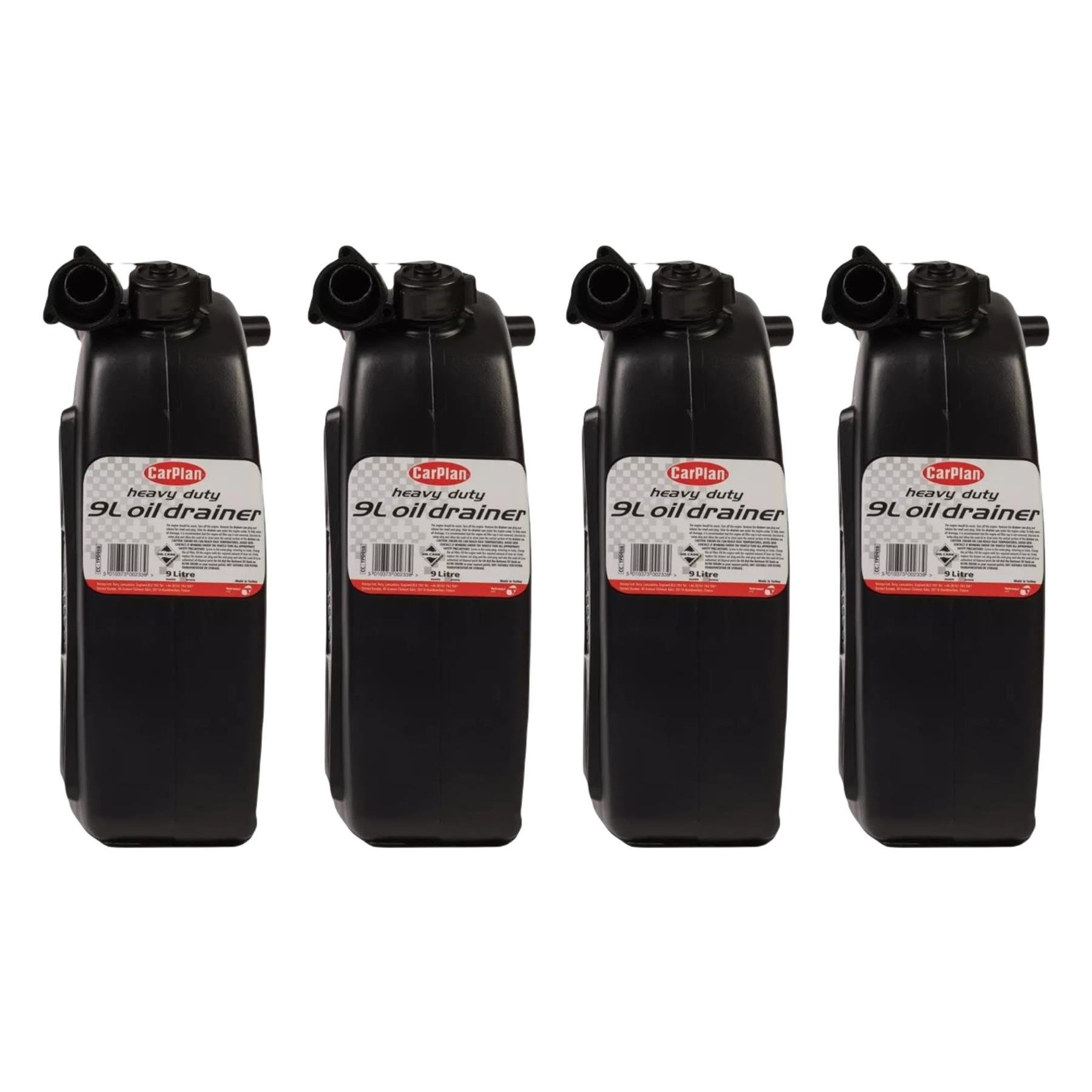 Heavy Duty Plastic Waste Car Van Oil Drain Draining Can Tray Bottle 9L - Picture 36 of 56