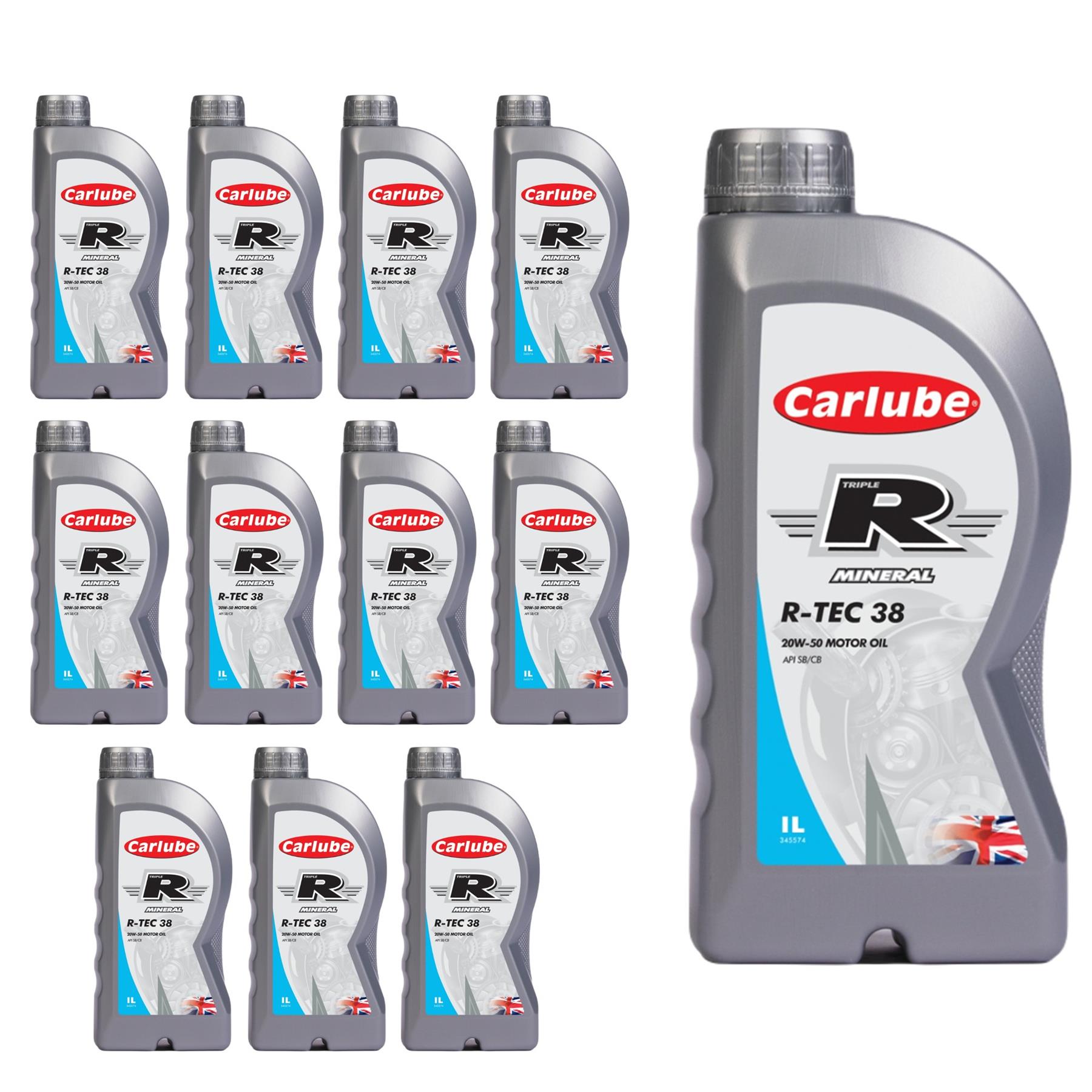 Carlube Engine Oil Triple R 20W50 API SB CB Mineral R-TEC 38 1 5 6 20 Litre - Picture 19 of 20