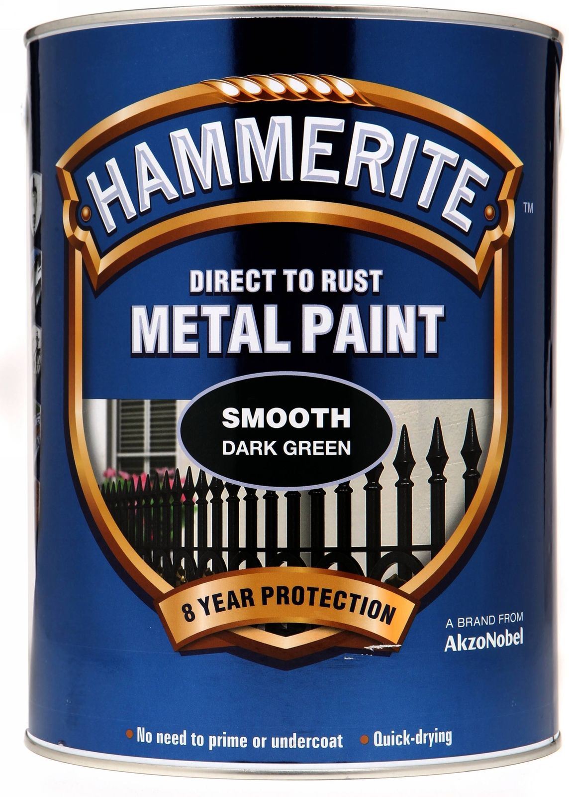 Hammerite Smooth Dark Green Direct To Rust Metal Paint Tin 750ml eBay