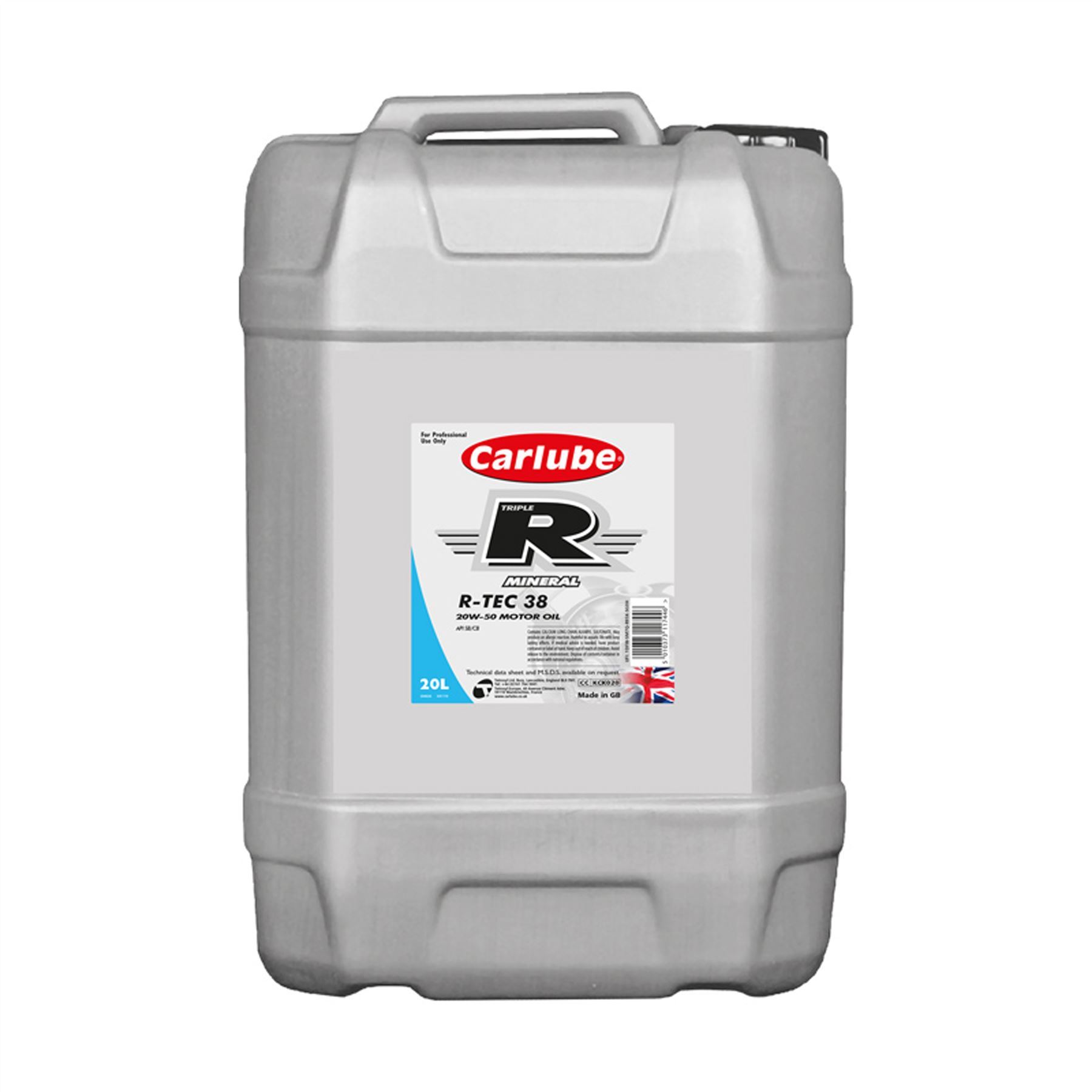 Carlube Engine Oil Triple R 20W50 API SB CB Mineral R-TEC 38 1 5 6 20 Litre - Picture 20 of 20
