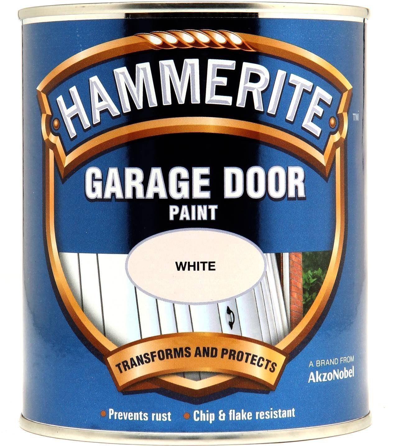 Hammerite 348 White Car Garage Door Paint Prevents Rust & Protect 750ml