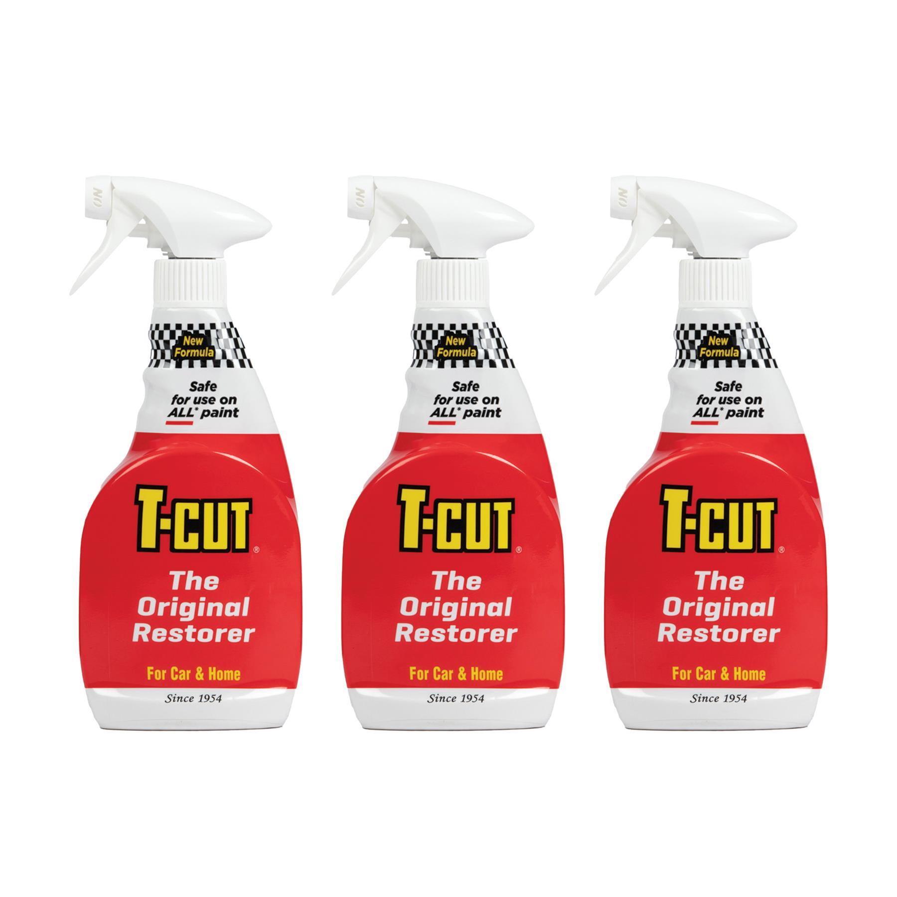 3x T-Cut Original Trigger Spray Colour Paint Restorer 500ml