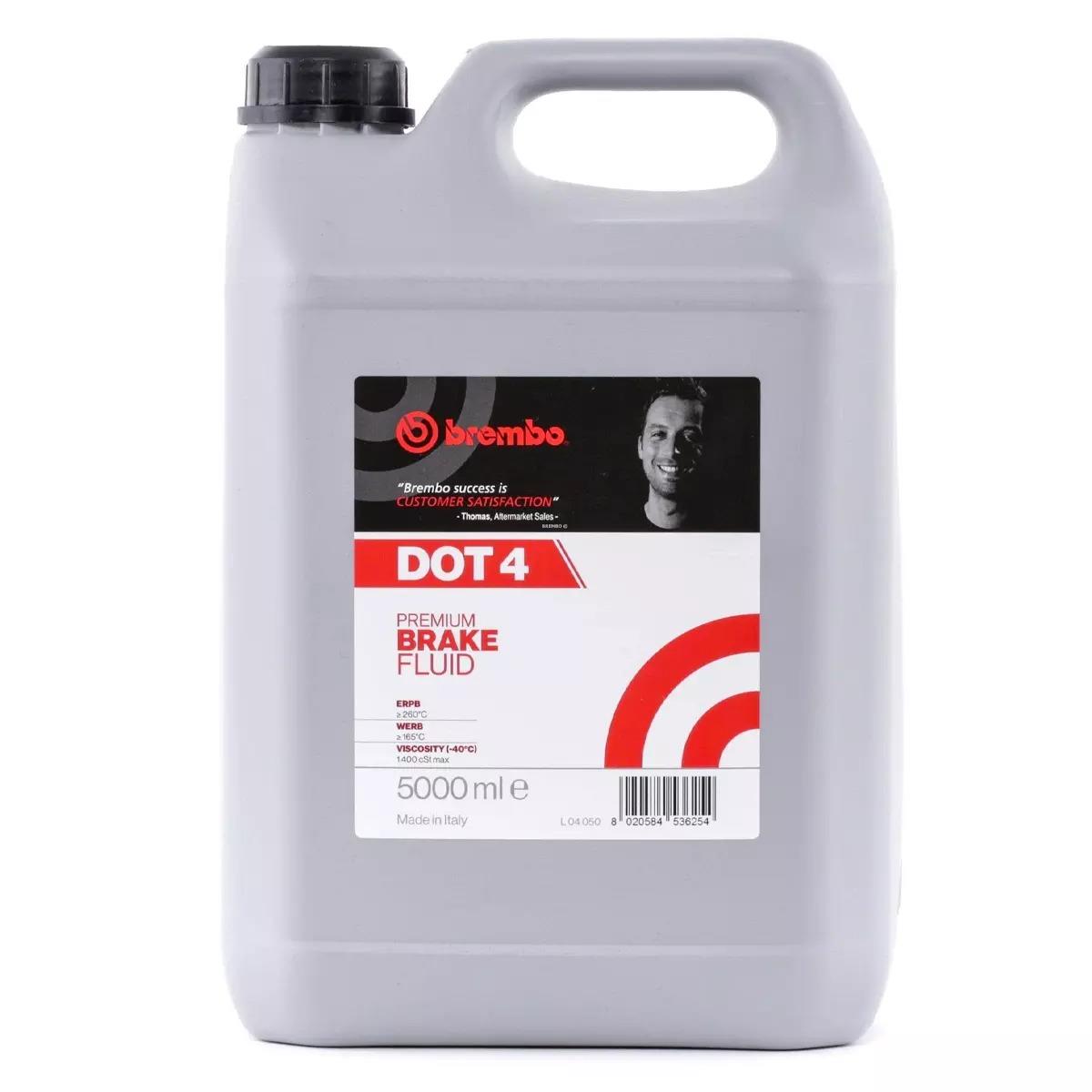 Brake Fluid DOT4 250ml 500ml 1L 5 Litres 1500 Viscosity at -40C Degrees BREMBO - Picture 49 of 53