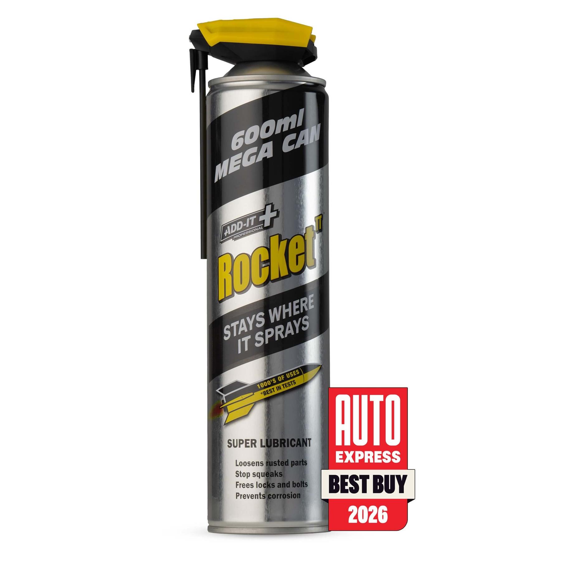 Rocket TT Multi-Use Super Lubricant Water Displacement WD Spray 2x 600ml  Tube