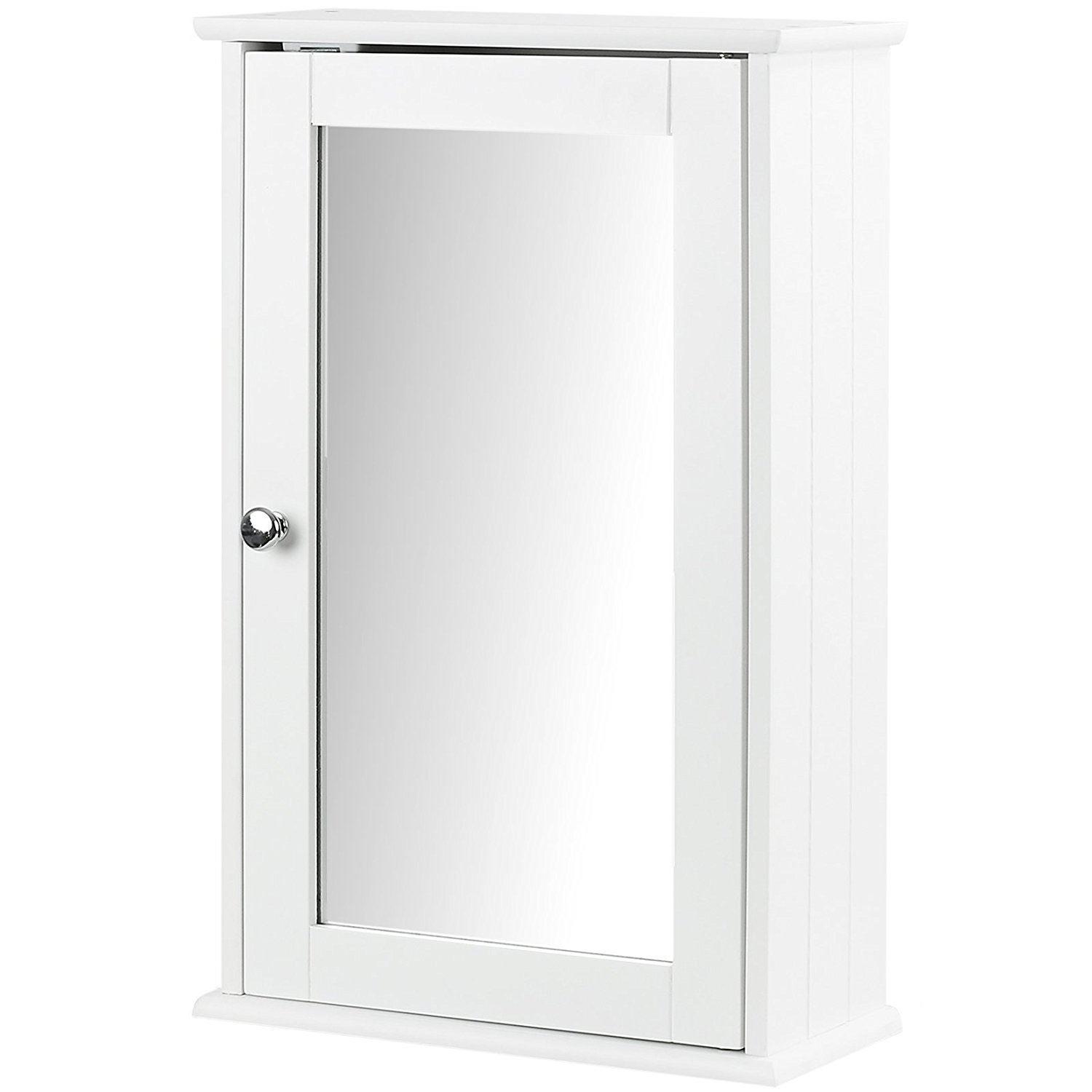 WOODEN BATHROOM CABINET CUPBOARD STORAGE UNIT FREE STANDING / WALL MOUNTED - Picture 12 of 19