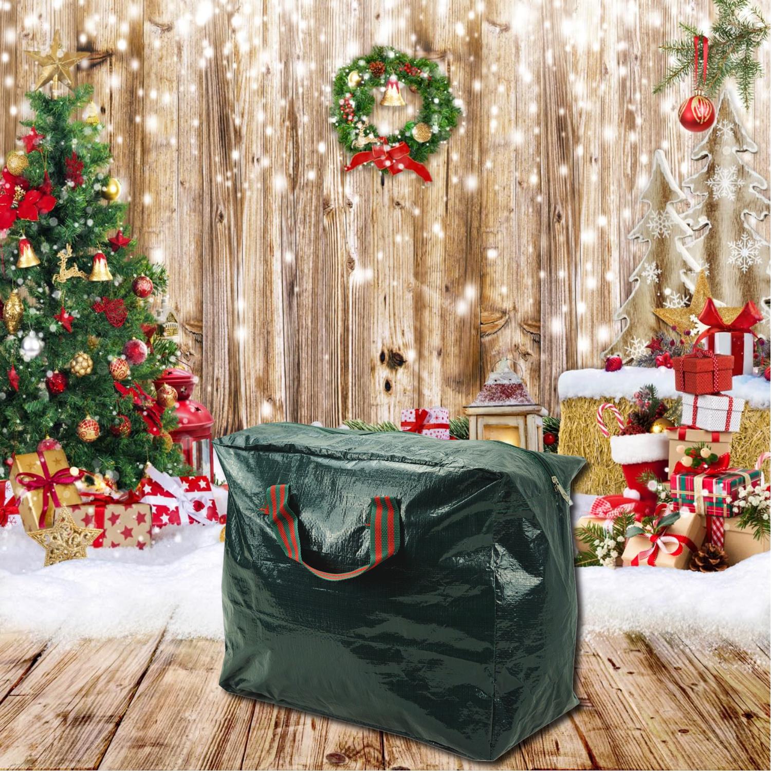 Green Christmas Storage Bag Organised Durable Space Saving Versatile Xmas Bag - Picture 19 of 30