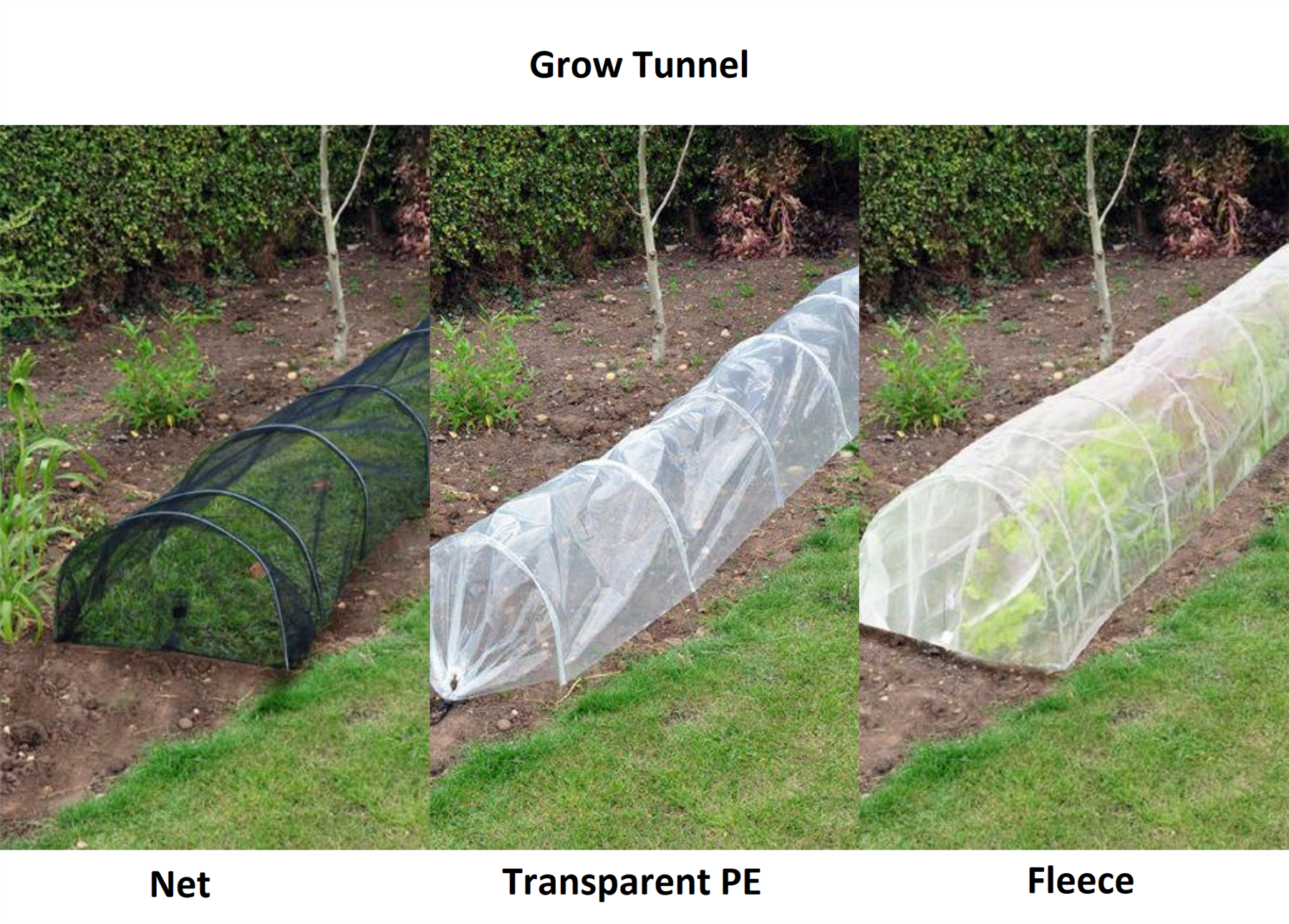 NEW FLEECE COVER GROW TUNNEL CLOCHE INSECT PLANT PROTECTION GARDEN ALLOTMENT VEG