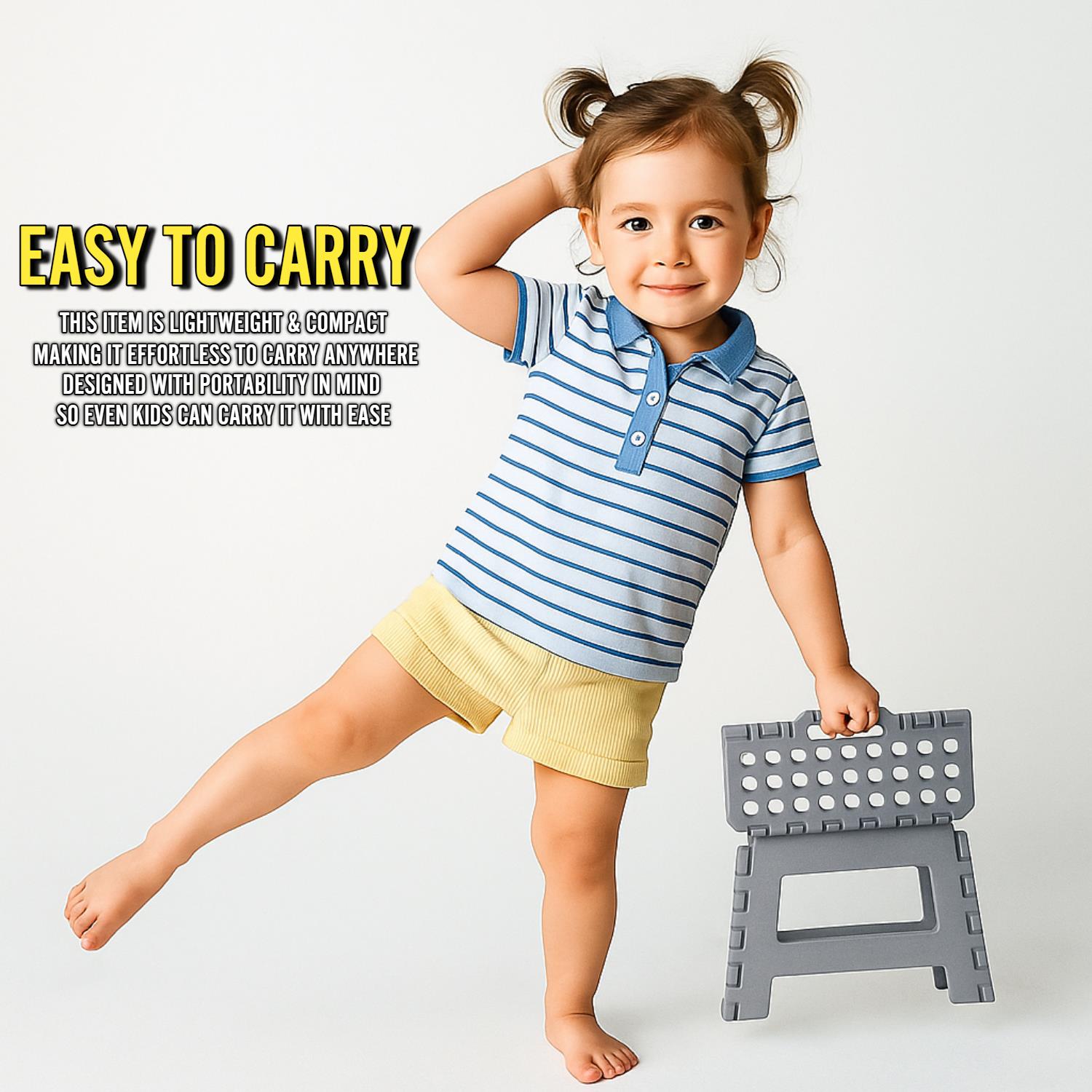 Folding Step Stool Portable Lightweight Durable Space Efficient Non-Slip Stool - Picture 13 of 18