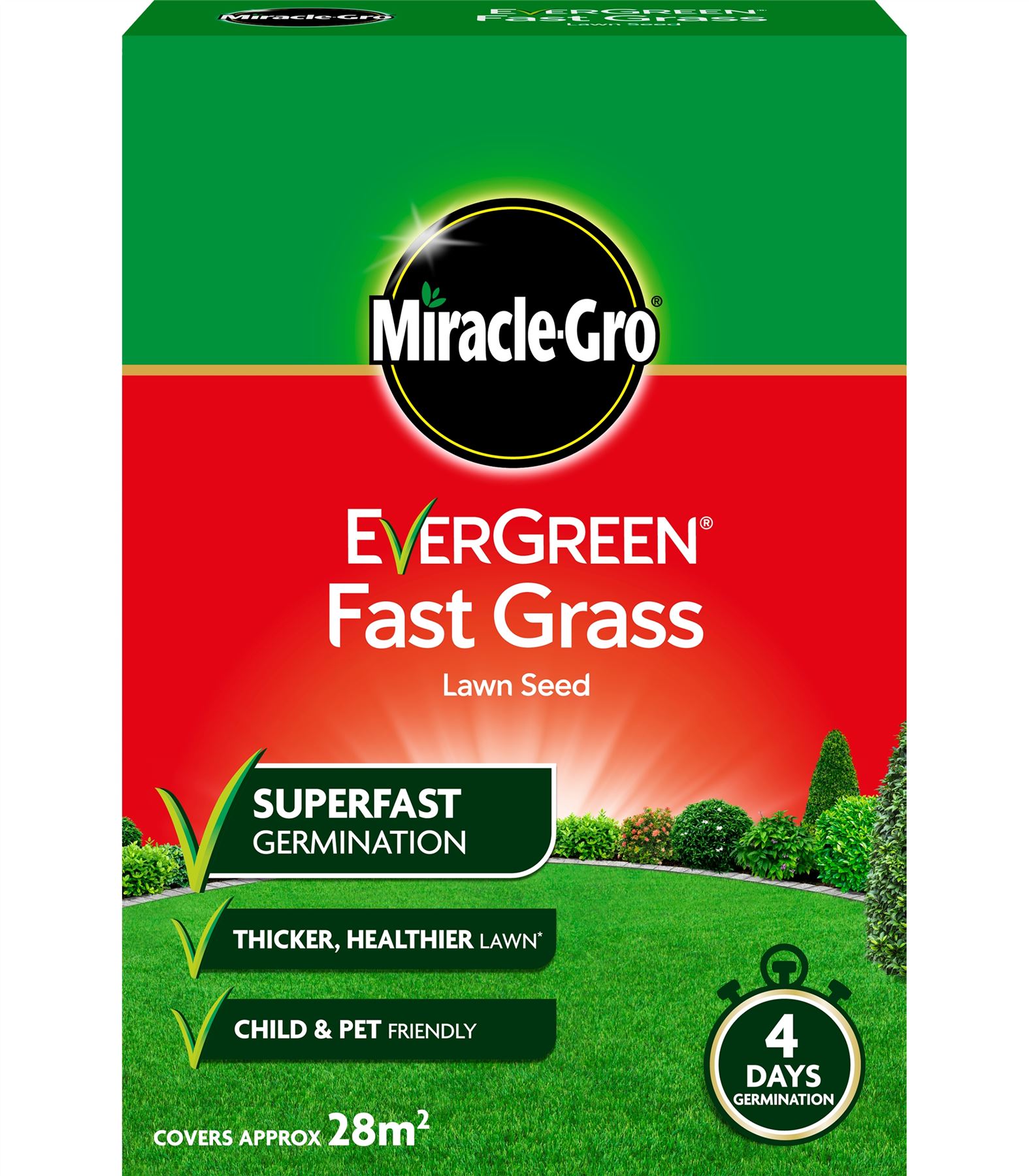 EVERGREEN MIRACLEGRO MULTIPURPOSE AND FAST GRASS LAWN SEED eBay