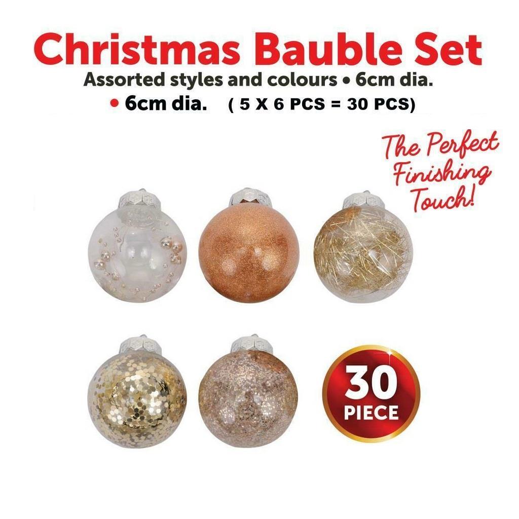 Christmas Baubles Set & Baubles Storage Boxes Xmas Ornaments Decoration - Picture 13 of 44