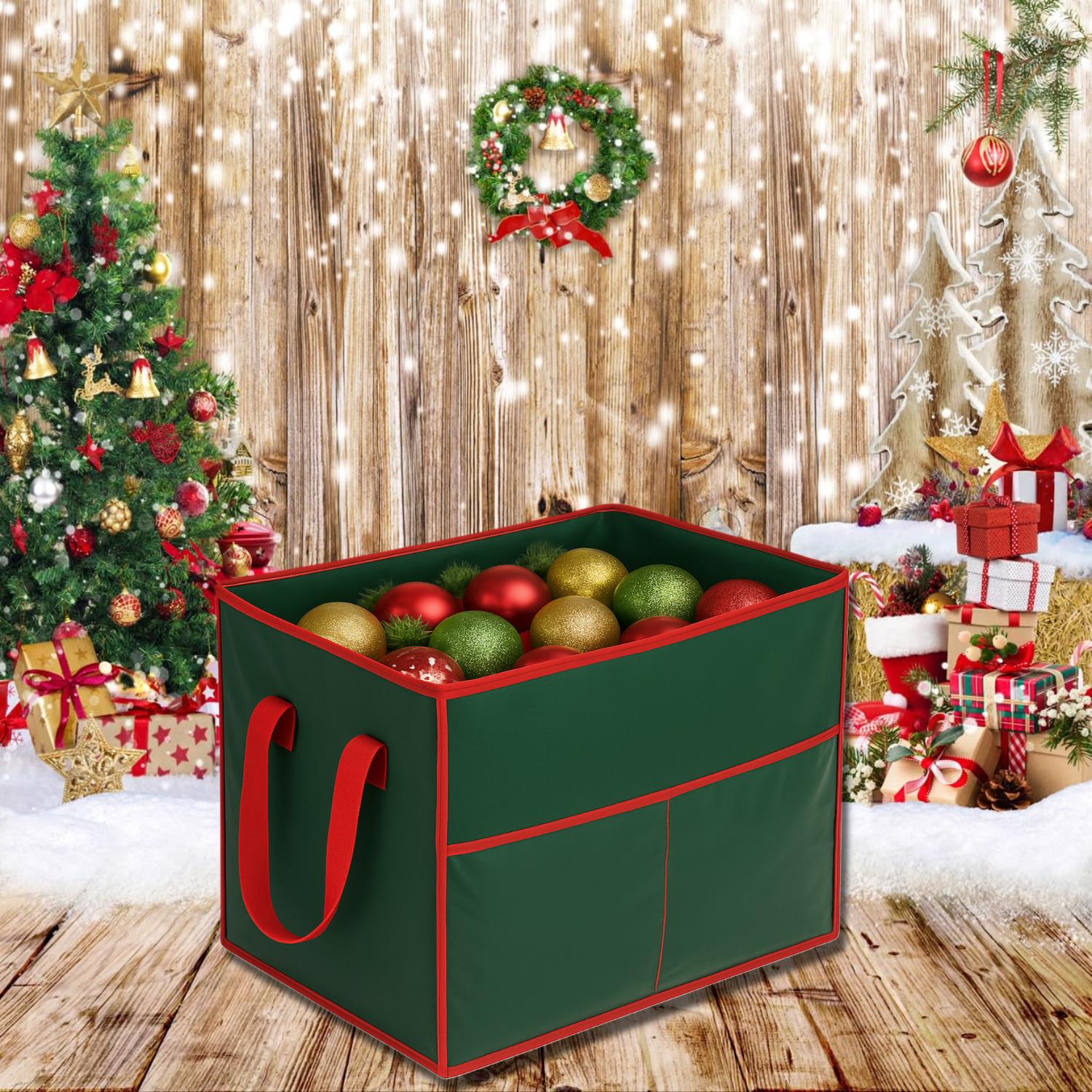 Green Christmas Storage Bag Organised Durable Space Saving Versatile Xmas Bag - Picture 10 of 30