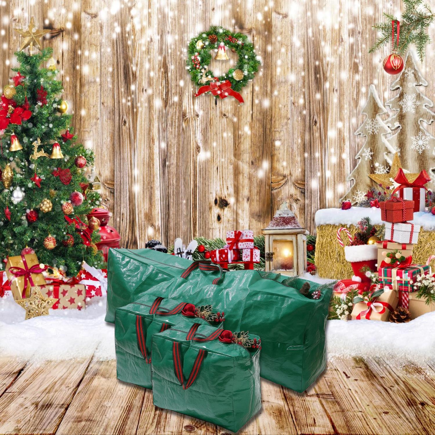 Green Christmas Storage Bag Organised Durable Space Saving Versatile Xmas Bag - Picture 29 of 30
