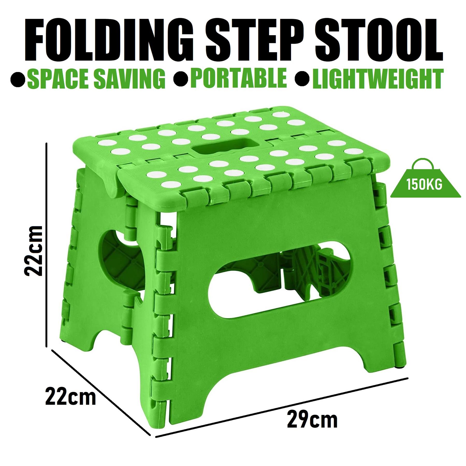 Folding Step Stool Portable Lightweight Durable Space Efficient Non-Slip Stool - Picture 3 of 8