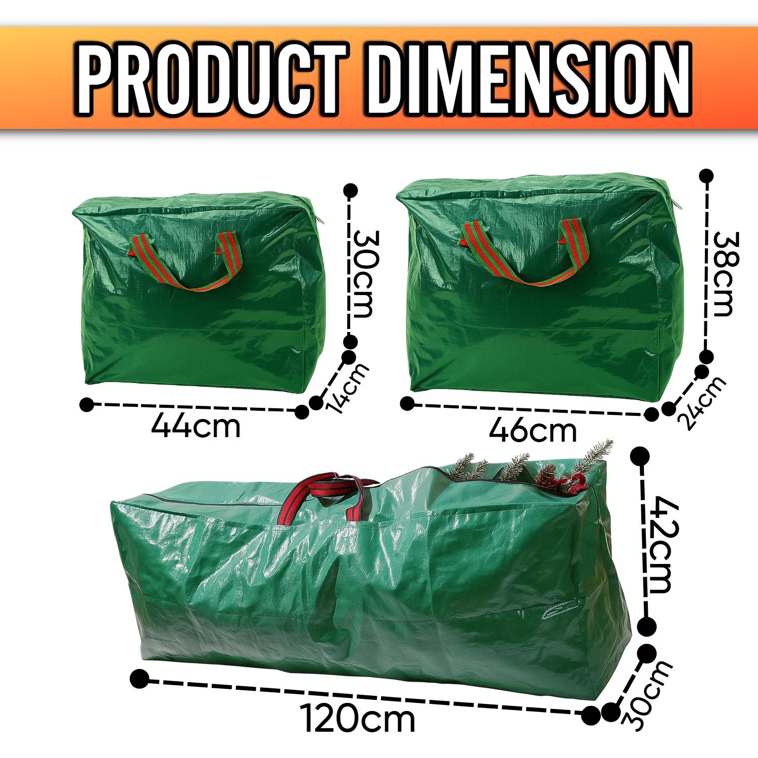 Green Christmas Storage Bag Organised Durable Space Saving Versatile Xmas Bag - Picture 27 of 30