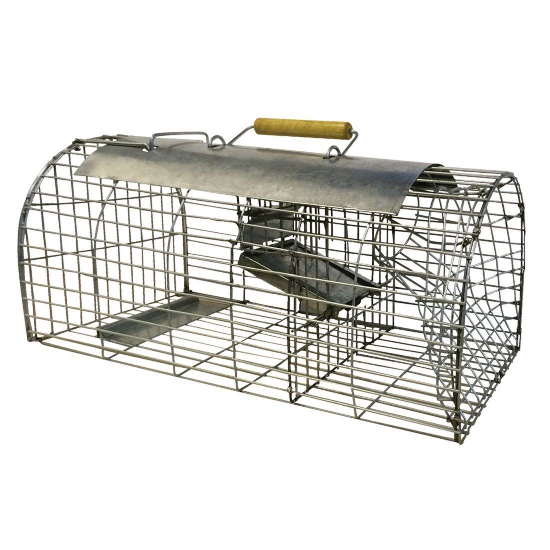 Large 41cm Multi Catch Humane Live Rat Metal Trap Cage No Poison