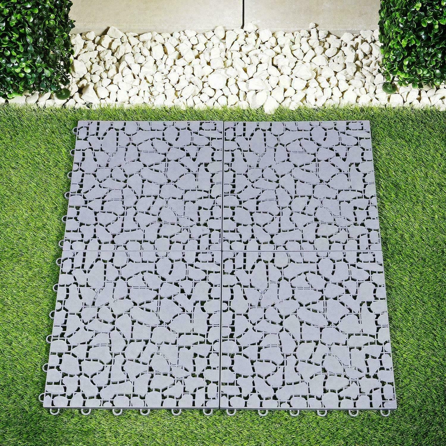 NEW HEAVY DUTY GARDEN PAVING SLABS PLASTIC PATIO STEPPING PATH LAWN GARDEN - Picture 14 of 131
