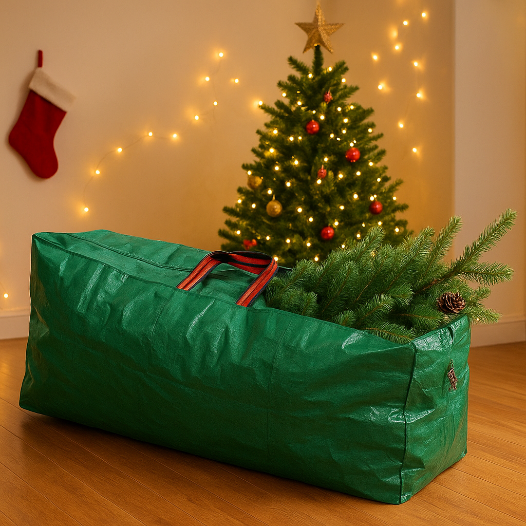 Green Christmas Storage Bag Organised Durable Space Saving Versatile Xmas Bag - Picture 25 of 30