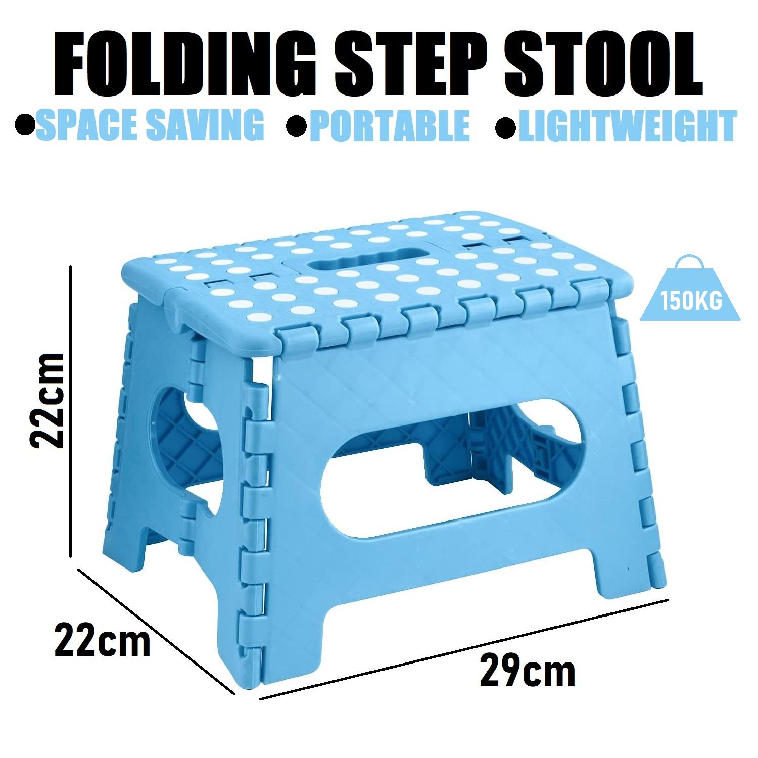 Folding Step Stool Portable Lightweight Durable Space Efficient Non-Slip Stool - Picture 6 of 8