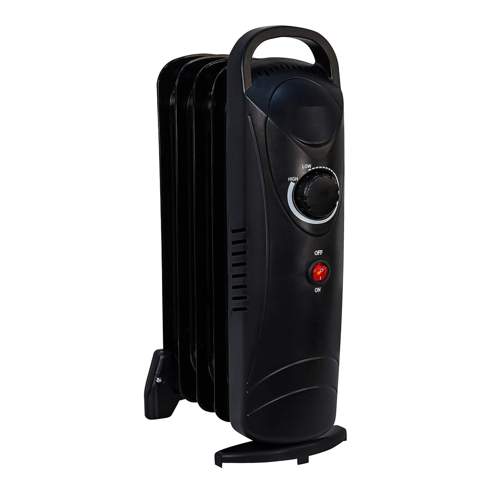 FIN OIL FILLED HEATER PORTABLE ELECTRIC PROTECTION ADJUSTABLE RADIATOR